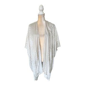 Lotus and Luna Kimono/Cover Up Handmade One Size Beige Printed
